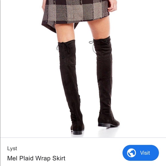 Gianni bini plaid wrap skirt - Picture 2 of 2